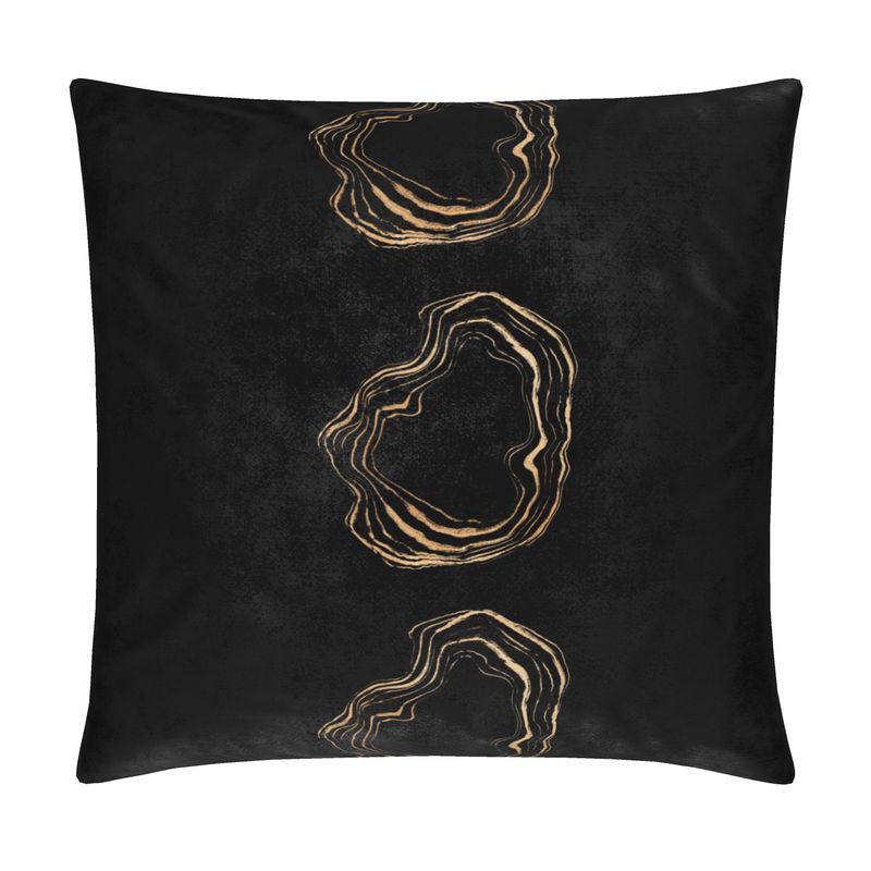 The Mineral Collection - Black and Gold Cushion Cover
