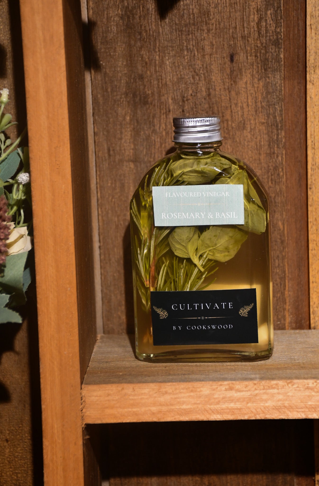 Rosemary, Garlic & Basil infused Apple Cider Vinegar